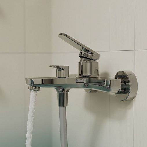 Смеситель для ванны IDDIS Ever, хром фото