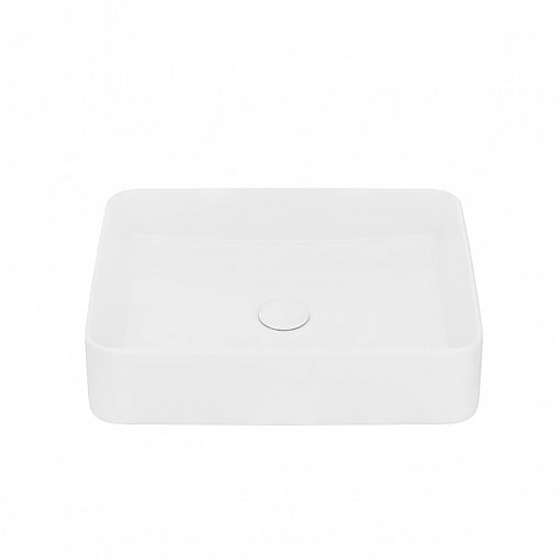 Раковина накладная Iddis Slide, 36 x 47 x 11 см, белая фото