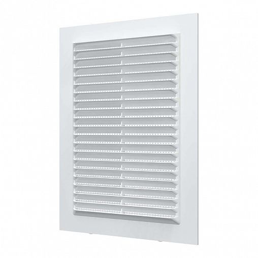 Решетка вентиляционная Era 1318С, пластиковая, с сеткой, 138 x 188 мм фото