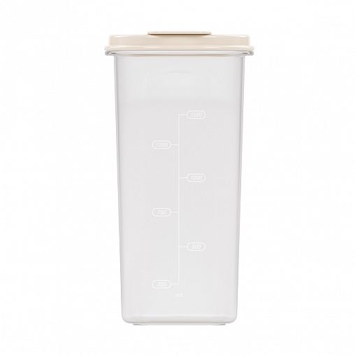 Емкость для сыпучих продуктов Альтернатива, 1,75 л, бежевая фото