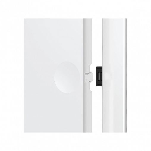 Люк-дверца ревизионная Evecs L1010N, ABS-пластик, нажимная, с фланцем 100 x 100 мм, 120 x 120 мм фото