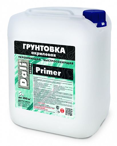 Грунтовка под декоративную штукатурку Dali-Decor Primer, 5 л фото