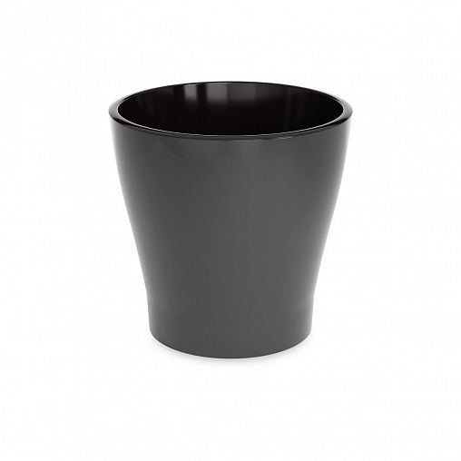 Горшок для цветов Альтернатива Лея, с автополивом, 2,2 л, графитовый фото