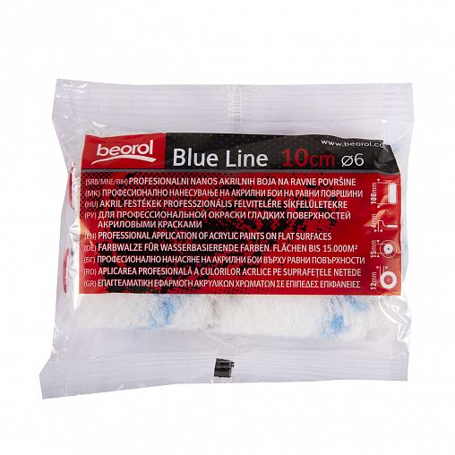 Валик запасной радиаторный Beorol Blue Line, D39 x 100 мм, ворс 12 мм, бюгель 6 мм фото