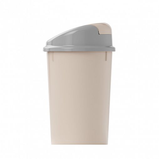 Контейнер для мусора Альтернатива, с плавающей крышкой, 8 л, слоновая кость фото