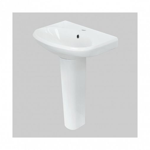 Раковина Sanita Самарская 57 ВКС, 57,5 x 44,5 x 22 см, белая фото