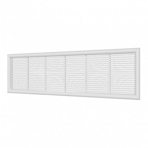 Переточная вентиляционная решетка Era 2307ДП, пластик, с фланцем 220 x 60 мм, 227 x 67 мм фото