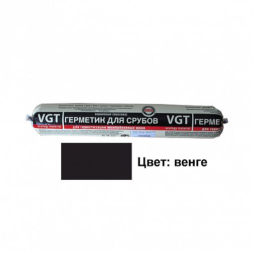 Акриловый герметик для срубов VGT, 0,9 кг, венге фото