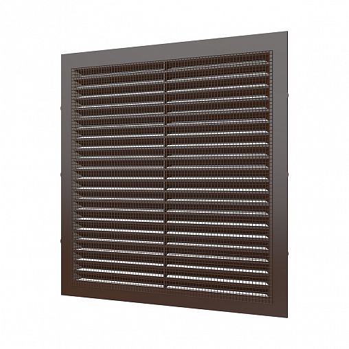 Решетка вентиляционная Era 2323С кор, пластиковая, с сеткой, 234 x 234 мм фото