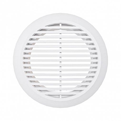 Решетка вентиляционная Era 12РКФ, пластиковая, с фланцем D 120 мм, D 165 мм фото