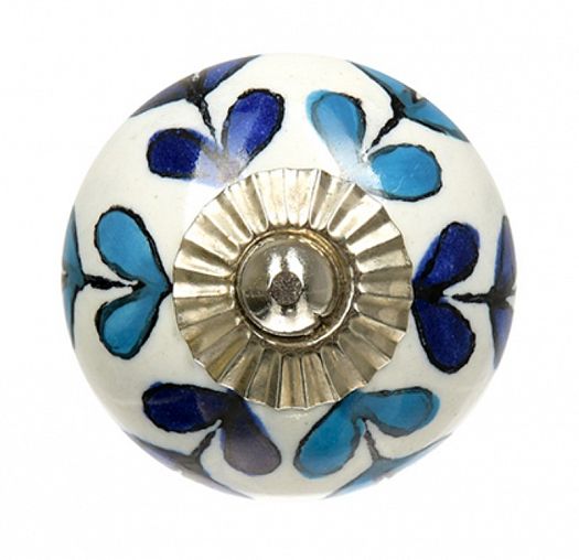 Ручка для мебели Blumen Haus Люпин, керамическая, ручная роспись фото