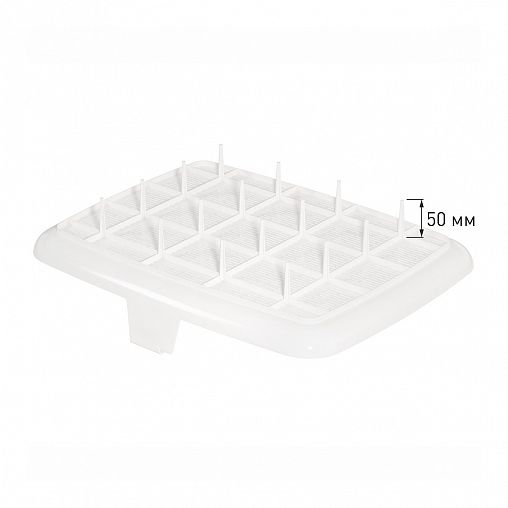 Лоток для животных Альтернатива, с высоким бортом и сеткой, бежевый фото