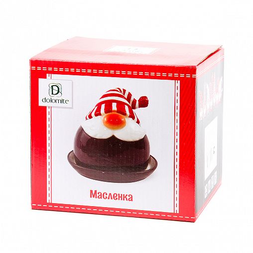 Масленка Dolomite Сказочные гномы, керамическая, 16 x 13 x 13,5 см фото