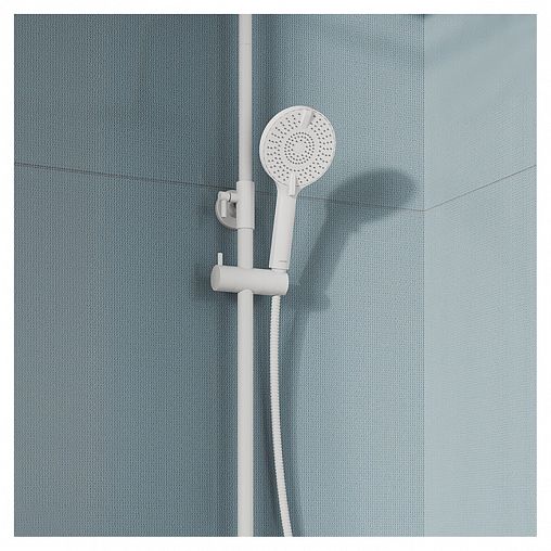 Лейка для душа Milardo Rora, 4 режима, белая матовая фото