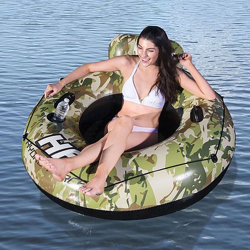 Надувной плот для плавания Bestway Camo Cruiser, 135 см фото