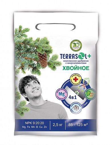 Удобрение Terrasol Хвойное, 2,5 кг фото