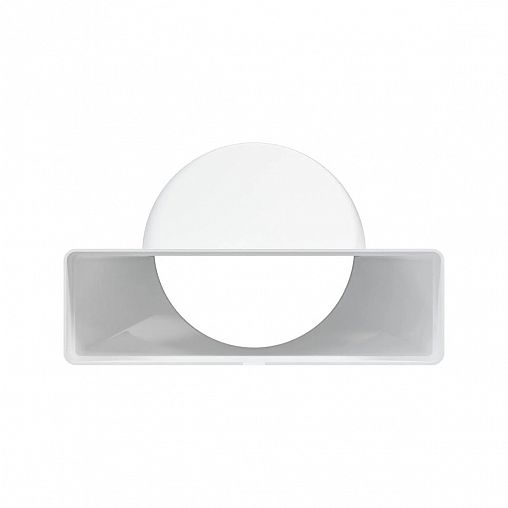 Эксцентриковый соединитель плоского воздуховода с круглым Era, пластик, 60 x 204/d 125 мм фото