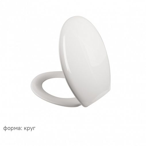 Сиденье для унитаза IDDIS ID 01 061.1 bel, 43,5 x 36 x 3,8 см, белое фото