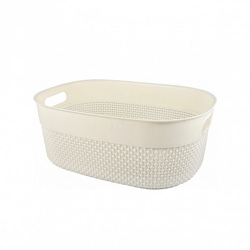 Корзина универсальная Plast Team Oslo, 380 x 284 x 150 мм, молочный туман фото