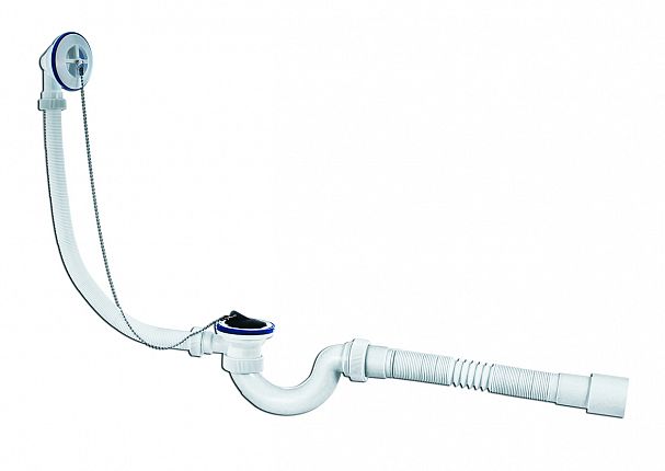 Сифон для ванн VIRPlast Мини Элит с гофротрубой 600 мм фото