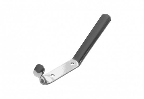 Крючок-вешалка Домарт, двухрожковый, хром фото