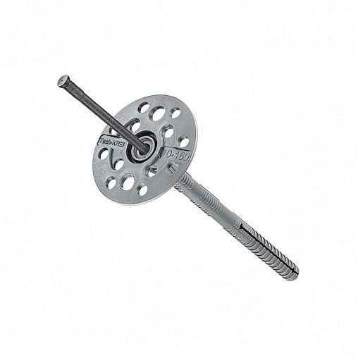 Дюбель для теплоизоляции Tech-Krep R5, с пластиковым гвоздем IZО, 10 x 160 мм, 500 шт фото