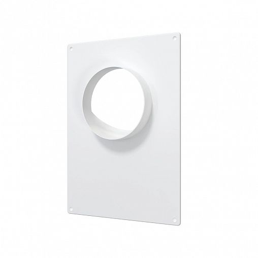 Накладка торцевая Era 110ПТП, пластик, с фланцем d 110 мм, 180 x 250 мм фото