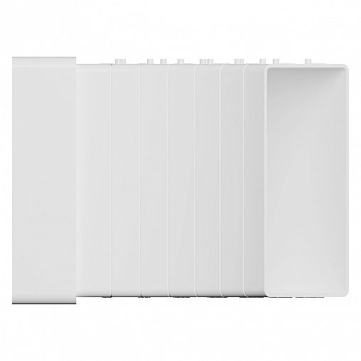 Колено вертикальное Era 612KRPV, пластик, разноугловое, 60 x 120 мм фото