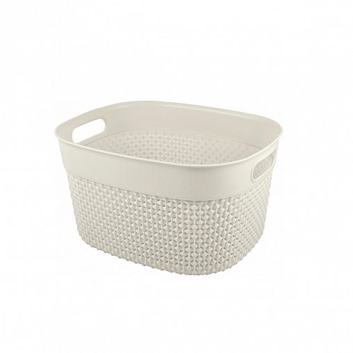 Корзина универсальная Plast Team Oslo, 266 x 221 x 151 мм, молочный туман фото
