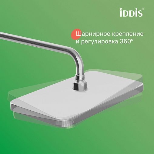 Душевая система с тропическим душем IDDIS Parker, хром фото