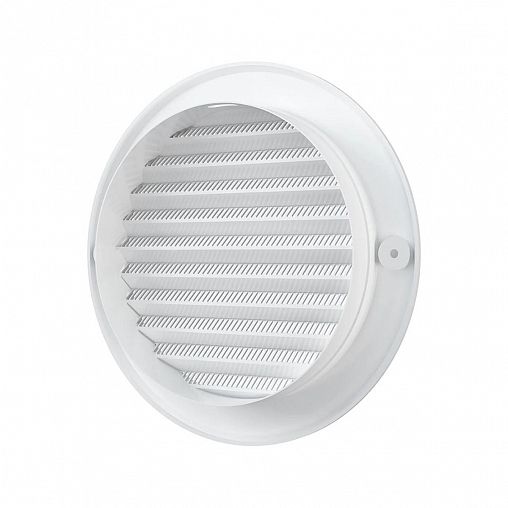 Решетка вентиляционная Era 12РКС, пластиковая, с сеткой, с фланцем D 125 мм, D 161 мм фото