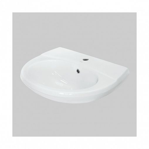 Раковина Sanita Виктория 60 ВКС, 61,6 x 46,5 x 21,5 см, белая фото