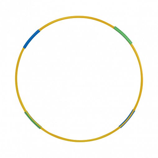 Обруч гимнастический, диаметр 900 мм, стальной, с массажными насадками, 900 г фото Обруч гимнастический, диаметр 900 мм, стальной, с массажными насадками, 900 г фото