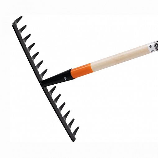 Грабли прямые Plantic by Fiskars Terra, с деревянным черенком, 12 зубьев, 1520 мм фото Грабли прямые Plantic by Fiskars Terra, с деревянным черенком, 12 зубьев, 1520 мм фото