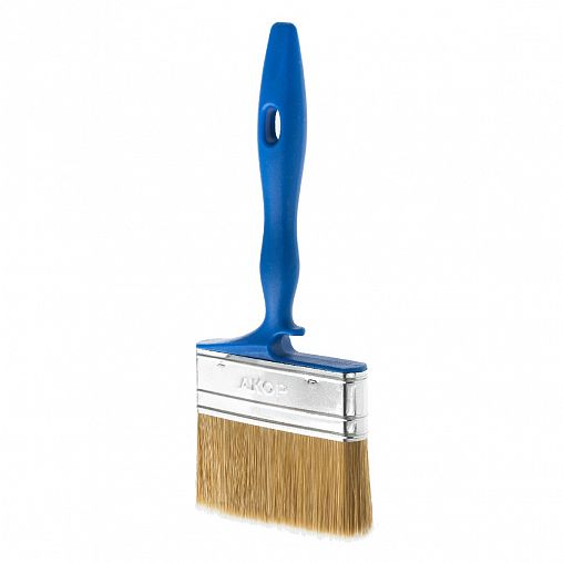 Кисть плоская для лаков Акор Мастер, искусственная щетина, пластиковая ручка, 100 x 17 мм фото