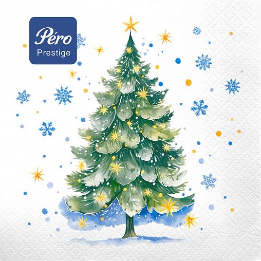 Салфетки бумажные сервировочные Pero Prestige В лесу, трехслойные, 20 шт фото