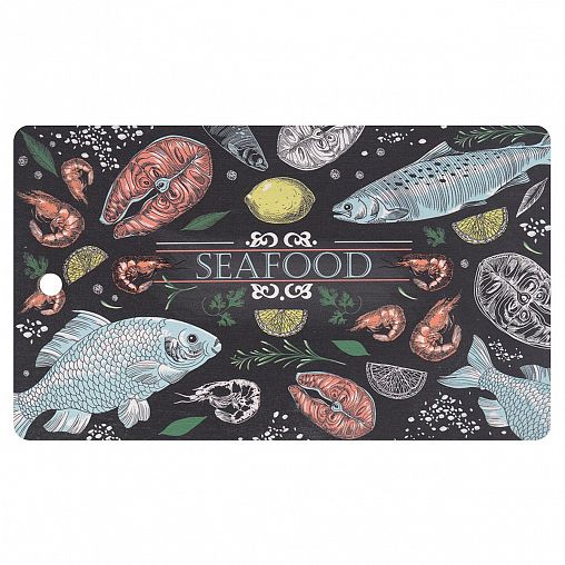 Доска разделочная Мультидом Рыбное ассорти, деревянная, 29 x 17см фото