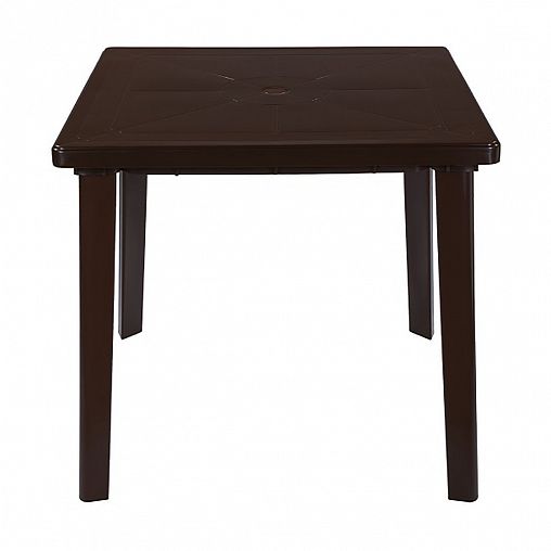 Стол пластиковый квадратный Стандарт Пластик 80x80x71 см шоколадный фото