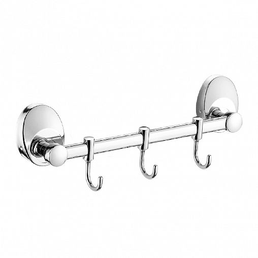 Планка с 3 крючками Fashun A1615-3, хром фото