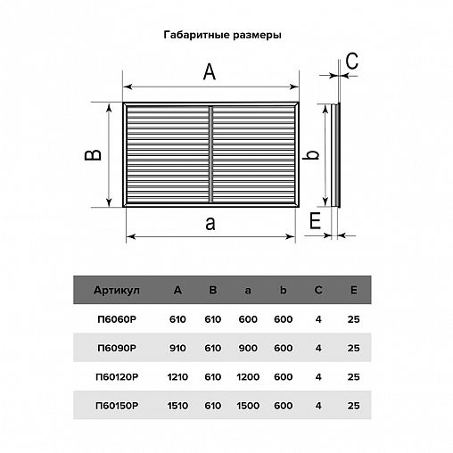 Экран радиаторный Era П6060Р, ПВХ, 600 x 600 мм, дуб фото