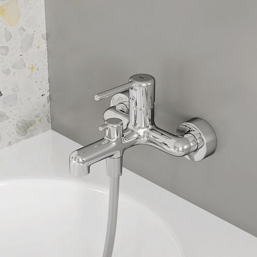 Смеситель для ванны IDDIS Aiger, хром фото