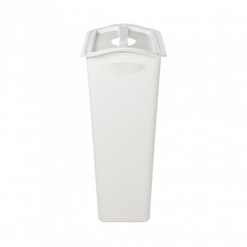 Корзина для белья с поворотной крышкой Бытпласт 430 x 260 x 580 мм, белая фото