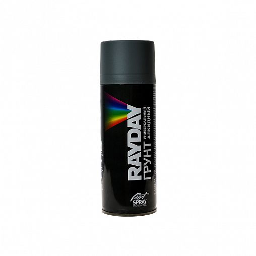 Грунт алкидный аэрозольный Rayday RD-007, 520 мл, серый фото