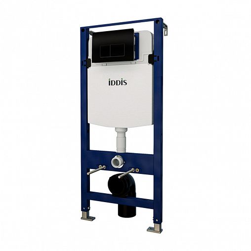 Инсталляция рамная для подвесного унитаза IDDIS Optima Home, с черной кнопкой, 134 x 49,7 см фото