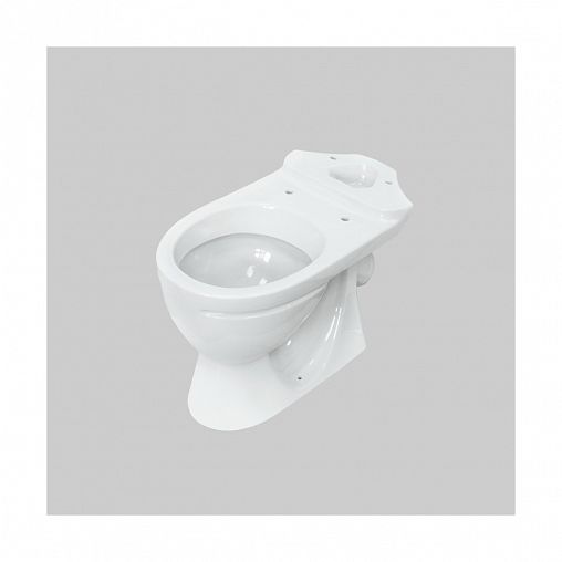 Унитаз напольный ободковый Sanita Стандарт Комфорт, 61 x 38 x 78 см, белый фото