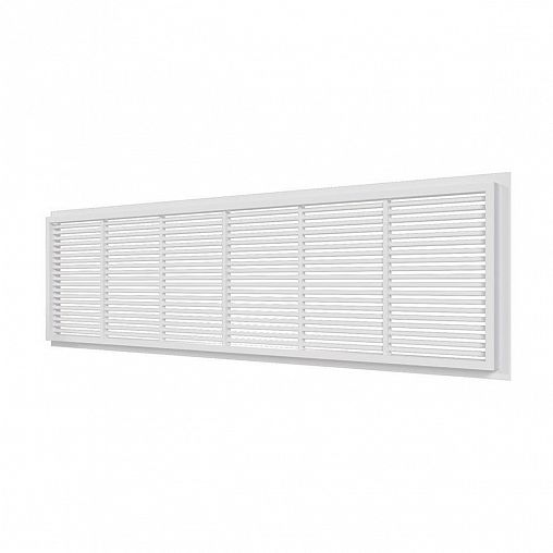 Переточная вентиляционная решетка Era 2307ДП, пластик, с фланцем 220 x 60 мм, 227 x 67 мм фото