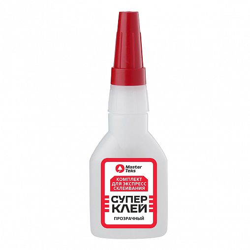 Супер-клей цианоакрилатный MasterTeks, 400 мл + 100 г фото