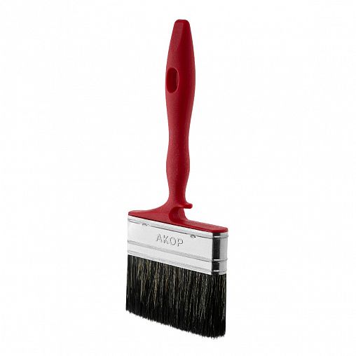 Кисть плоская для водных красок Акор Мастер, смешанная щетина, пластиковая ручка, 100 x 17 мм фото