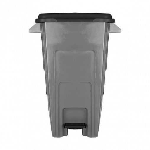 Бак для мусора Spin&Clean Freestyle, с педалью, на колесах, 100 л, темно-серый фото
