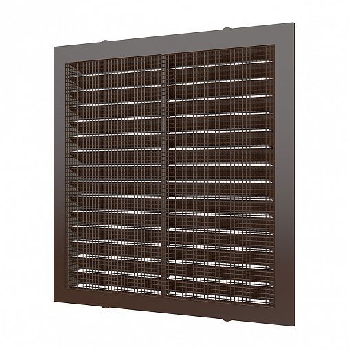 Решетка вентиляционная Era 1313С кор, пластиковая, с сеткой, 138 x 138 мм фото